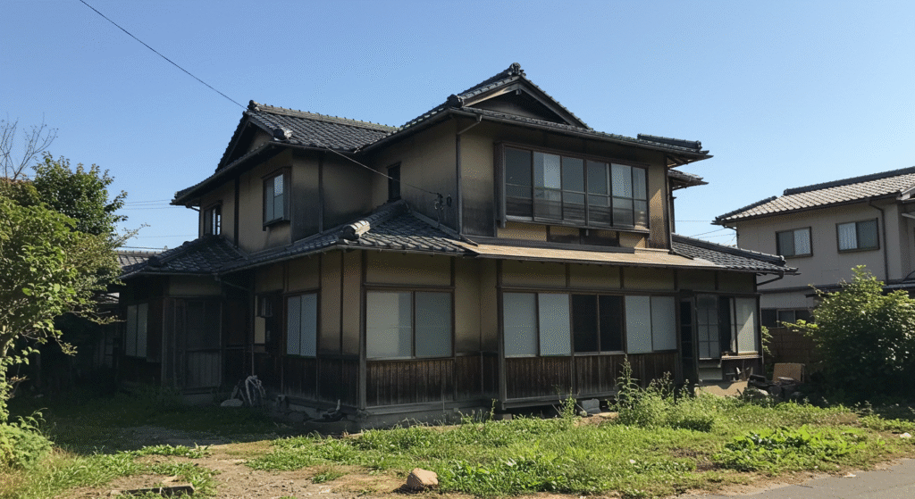 古民家や一般的な空き家の外観