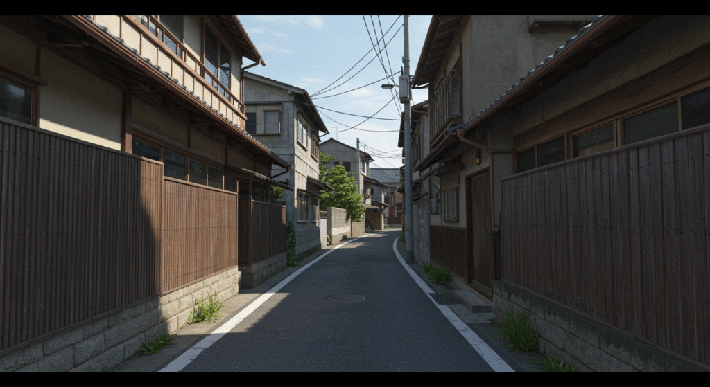 袋小路の土地